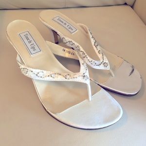 Touch Ups strappy sandals with beaded accents